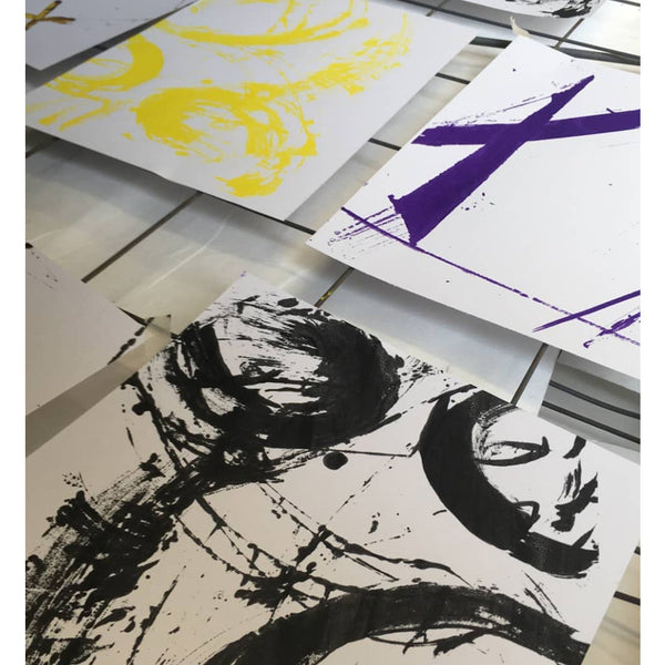 220514|14th May|Fluid Markmaking with Screenprinting