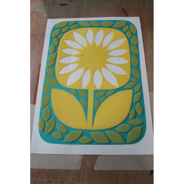 210821|21st August|Screenprinting with Hand Cut Stencils