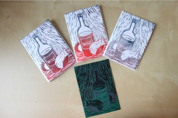 180203a|3rd February|Linocut Card Making Taster