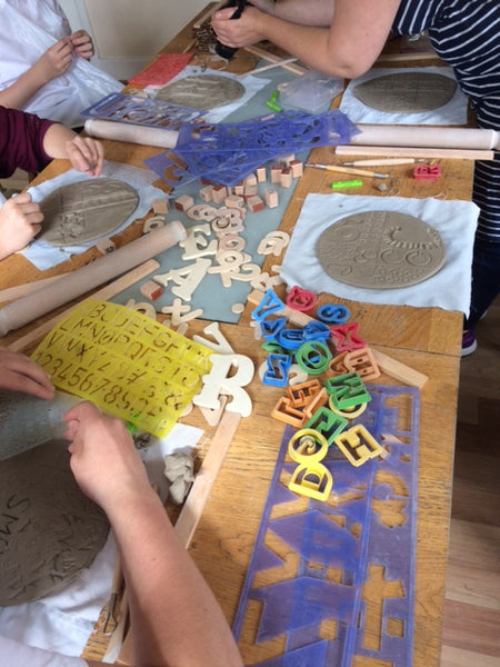 191006p|6th October|Relief Decoration onto Clay for Young People 10 - 16 yrs