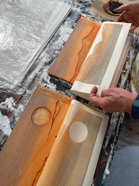 230606m|6th - 10th June 2023|Mokuhanga Printed Scrolls - Carving, Printing and Binding a Landscape Summer School