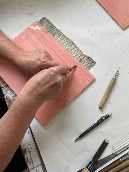 230606m|6th - 10th June 2023|Mokuhanga Printed Scrolls - Carving, Printing and Binding a Landscape Summer School